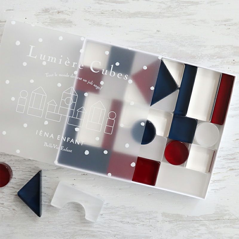 Lumiere Cubes French アクリル積み木 26ピース(日本製) | Bellevie Enfant
