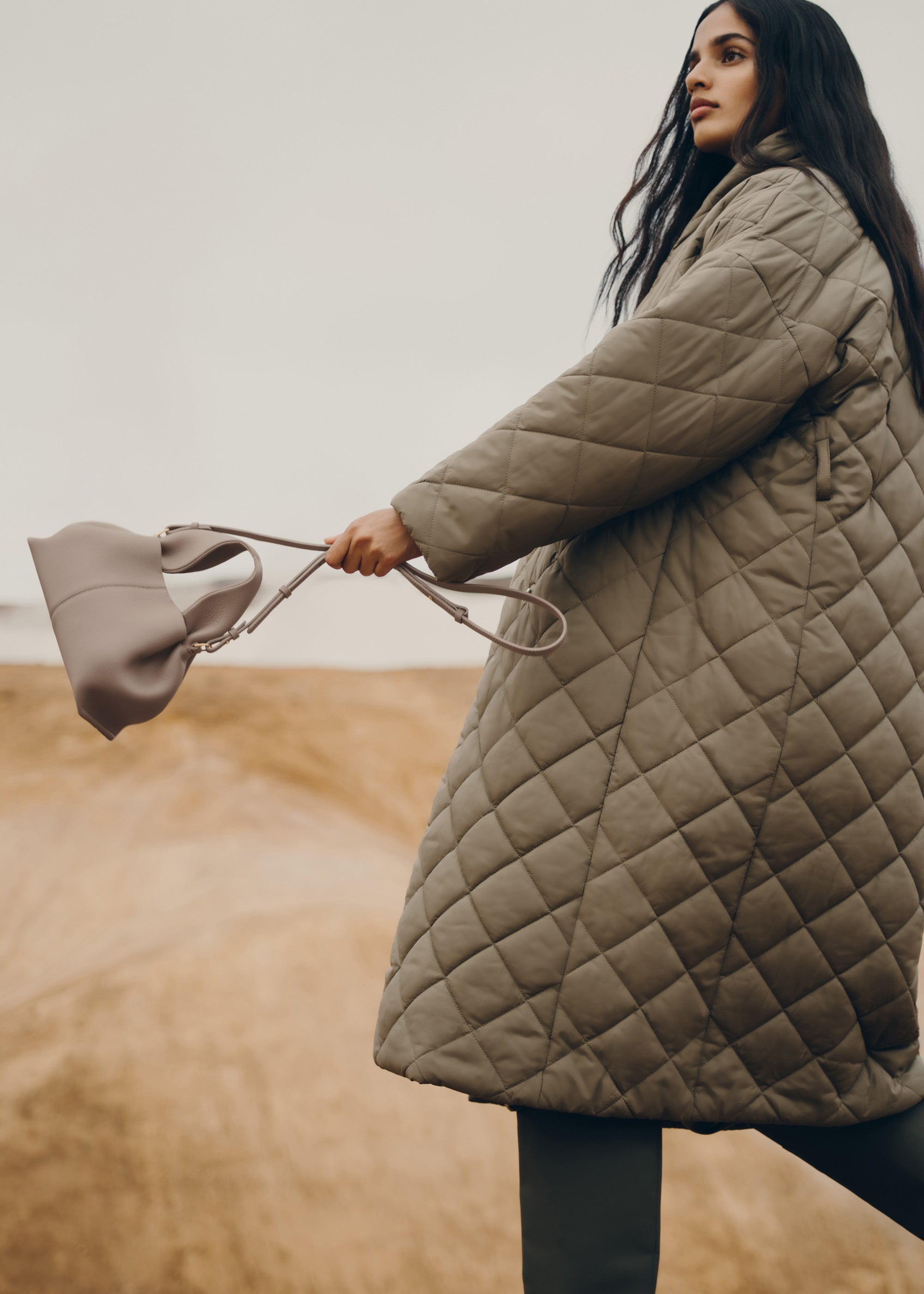 Polène | Bag - Numéro Neuf Mini - Textured Taupe