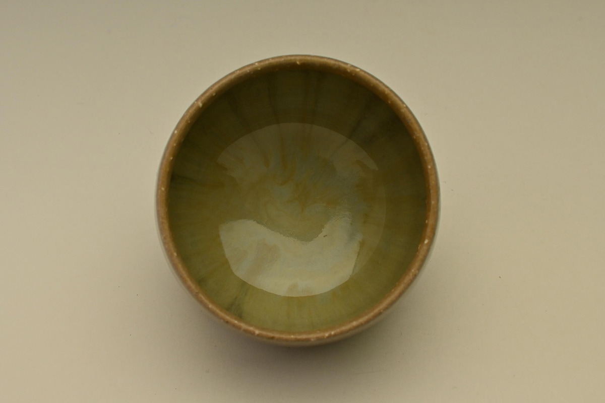 田原崇雄 No.040012 萩流白釉ぐい呑 | えにし庵