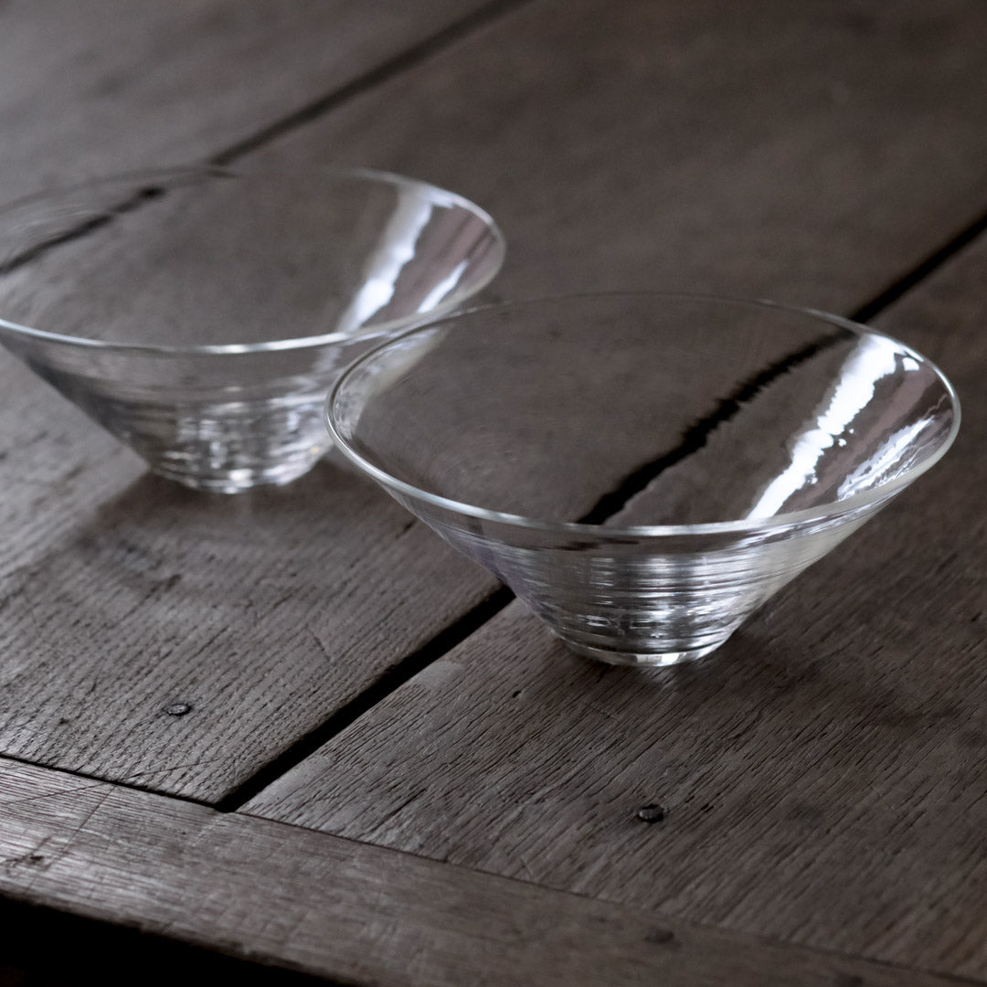 作者不詳クリスタルガラスギヤマン細密文様鉢 作者不詳クリスタル