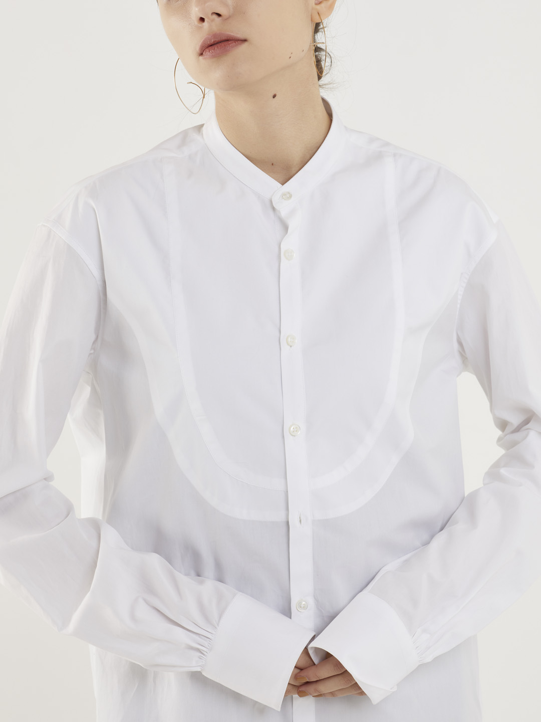 BOURRIENNE Paris X(ブーリエンヌ) | コルテージ バンドカラー シャツ