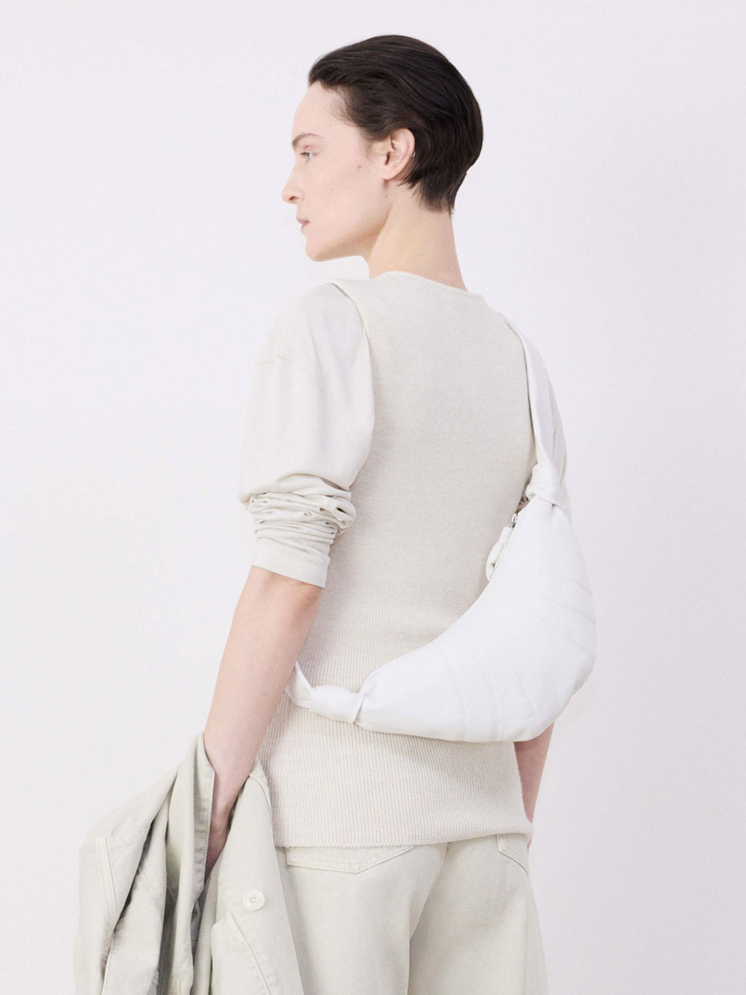 LEMAIRE(ルメール) | スモール クロワッサン バッグ - オフホワイト