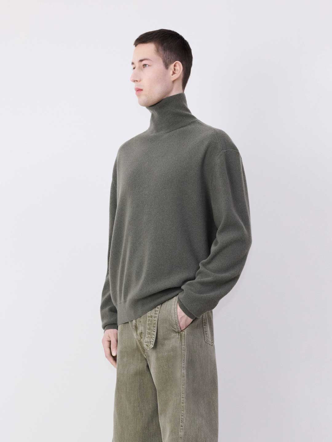 LEMAIRE(ルメール) | タートルネック ジャンパー トップス - オリーブ