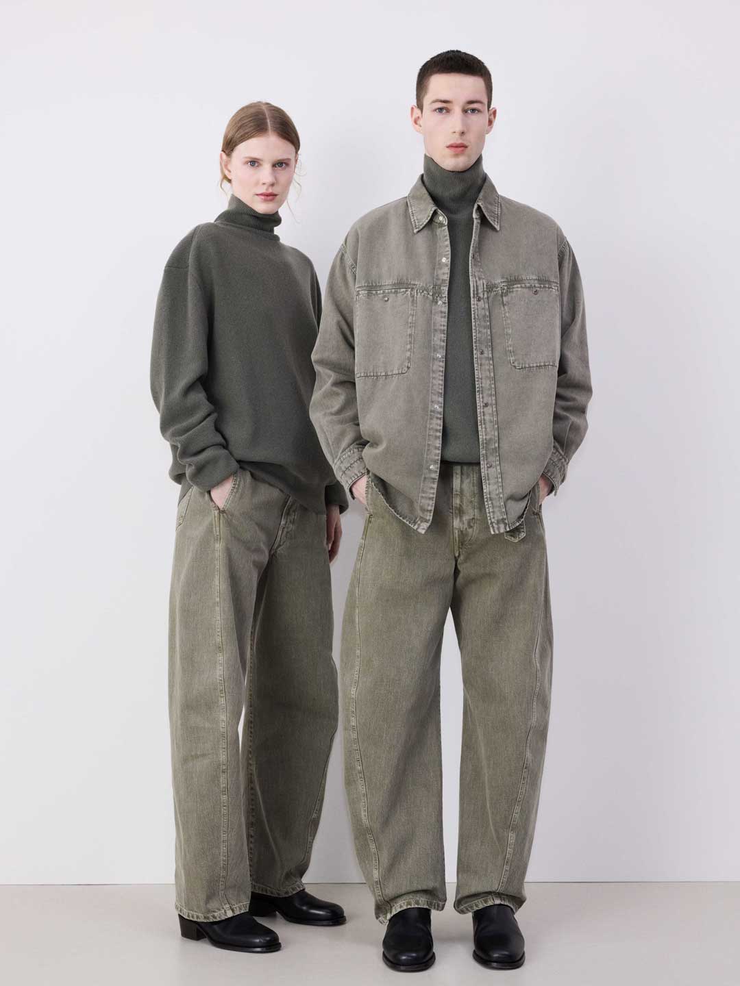 LEMAIRE(ルメール) | タートルネック ジャンパー トップス - オリーブ