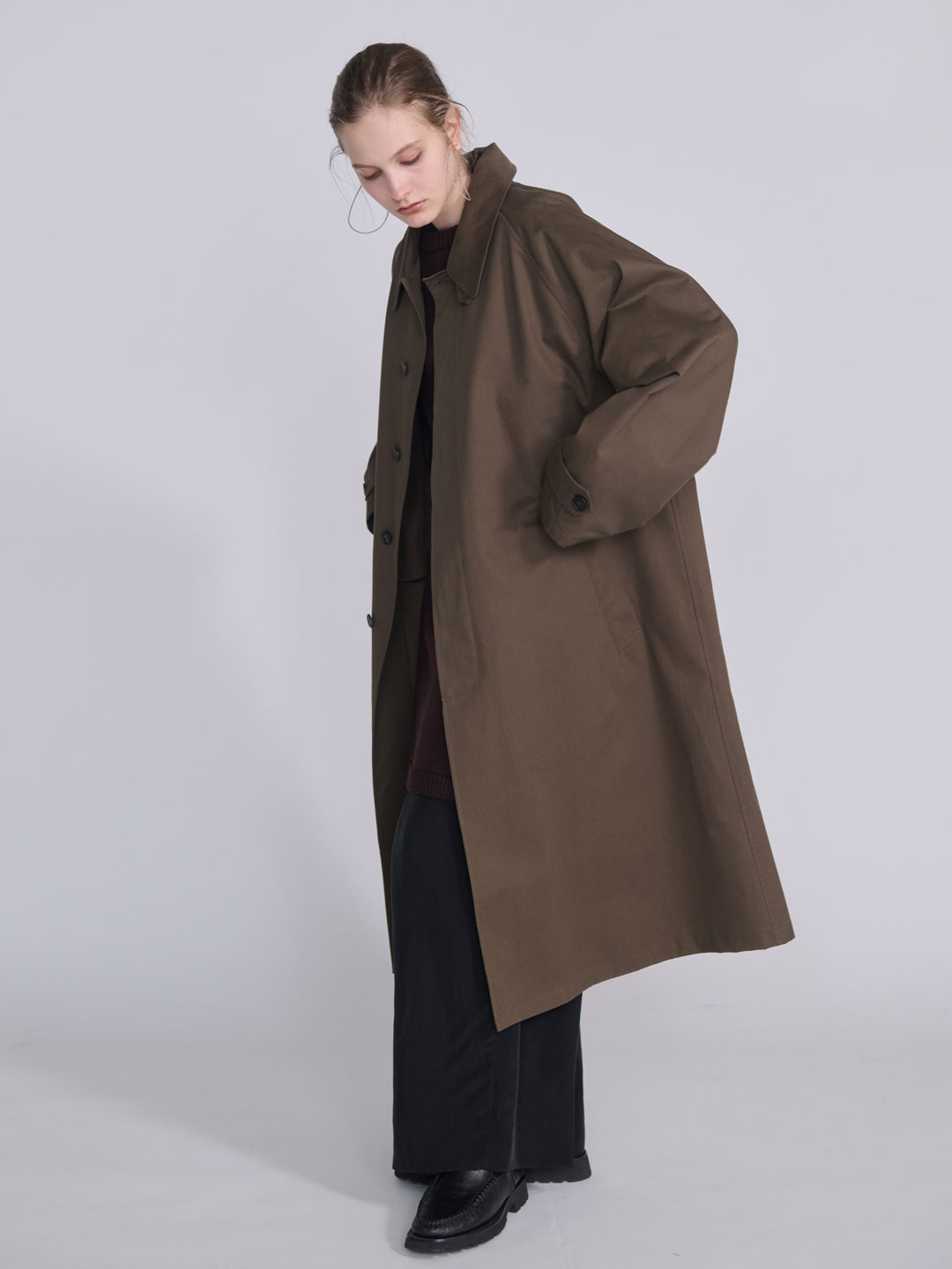 CristaSeya(クリスタセヤ) | オーバーサイズ ラグラン トレンチ ウィズ