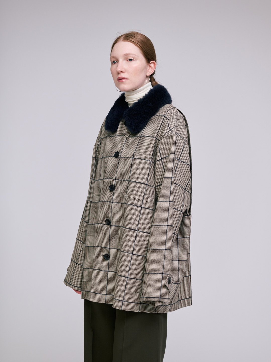 POSTELEGANT(ポステレガント) | ウールブルゾン - マルチカラー