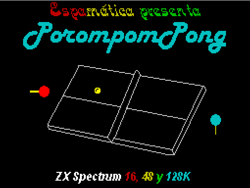 ZX Spectrum Assembly, Pong - 0x03 Paddles and centre line - Espamática