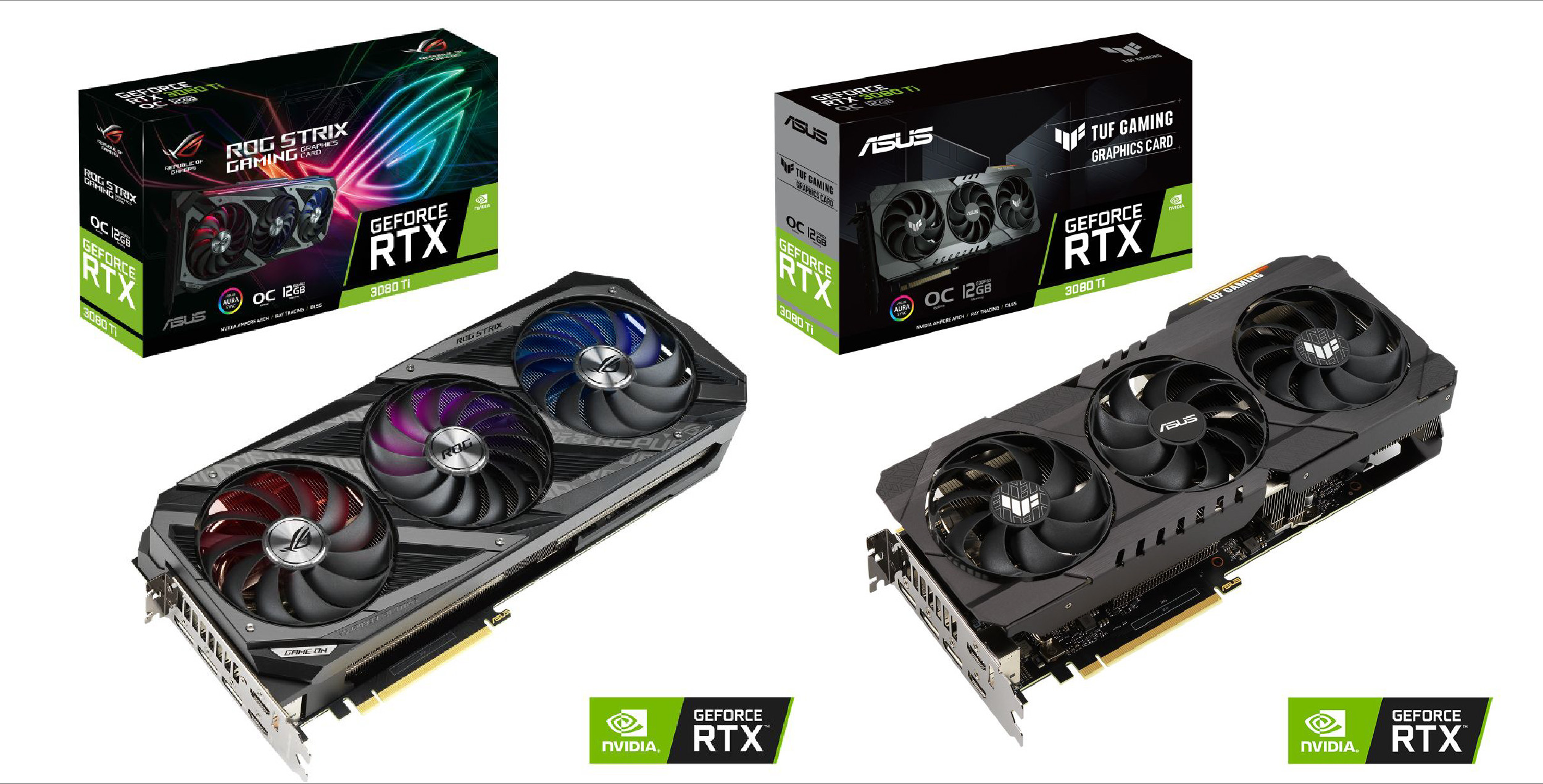 ASUSからNVIDIA GeForce RTX 3080 Ti搭載ビデオカード2製品が発売中