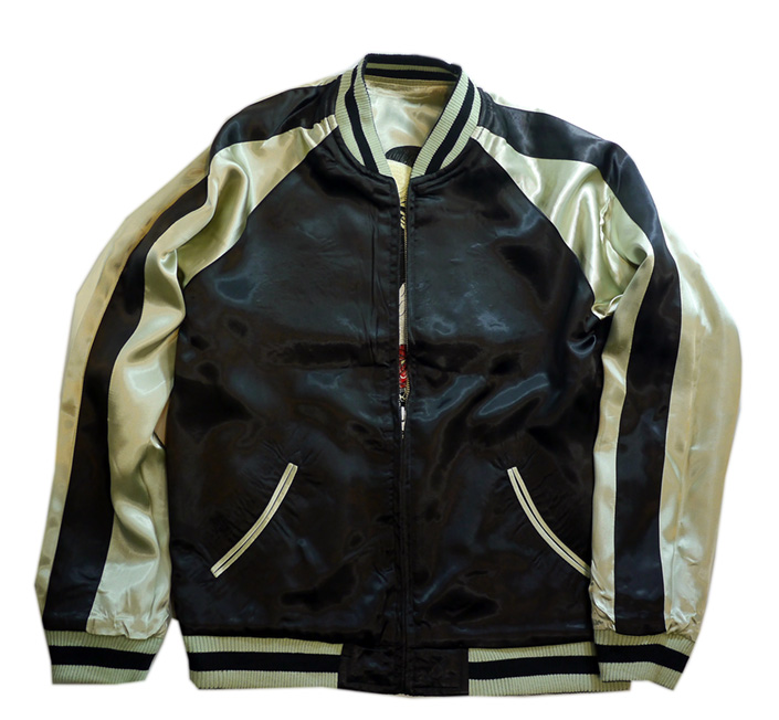 花旅楽団 SCRIPT 舞妓柄 刺繍リバーシブルスカジャン