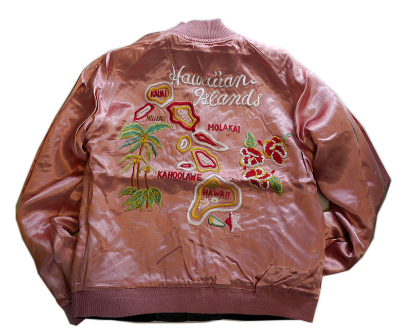 TEN-STRIKE キャスパー／ハワイマップ リバーシブル刺繍 スカジャン