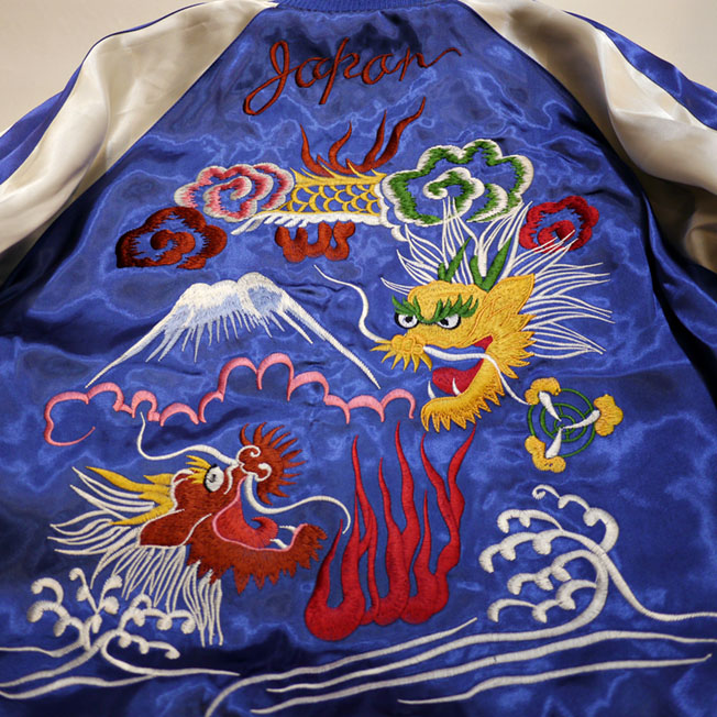 花旅楽団 [ 舞妓と日本地図 ] 別珍／レーヨン リバーシブル 刺繍