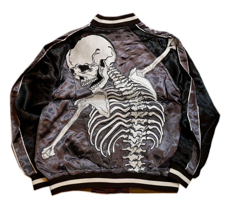 抱き着き髑髏 スカジャン リバーシブル 花旅楽団 M ヒプマイ 浅沼