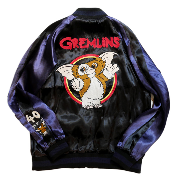 GREMLINS (グレムリン） レーヨンサテン リバーシブル刺繍 スカジャン