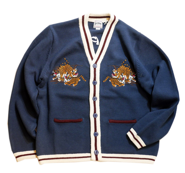 HOUSTON ( ヒューストン）スーベニアカーディガン ( 百虎 ) 22175 ネイビー