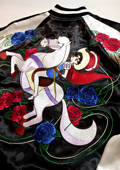 花旅楽団 キャラクターコラボ [ リボンの騎士 ] スカジャン TZSJ-004