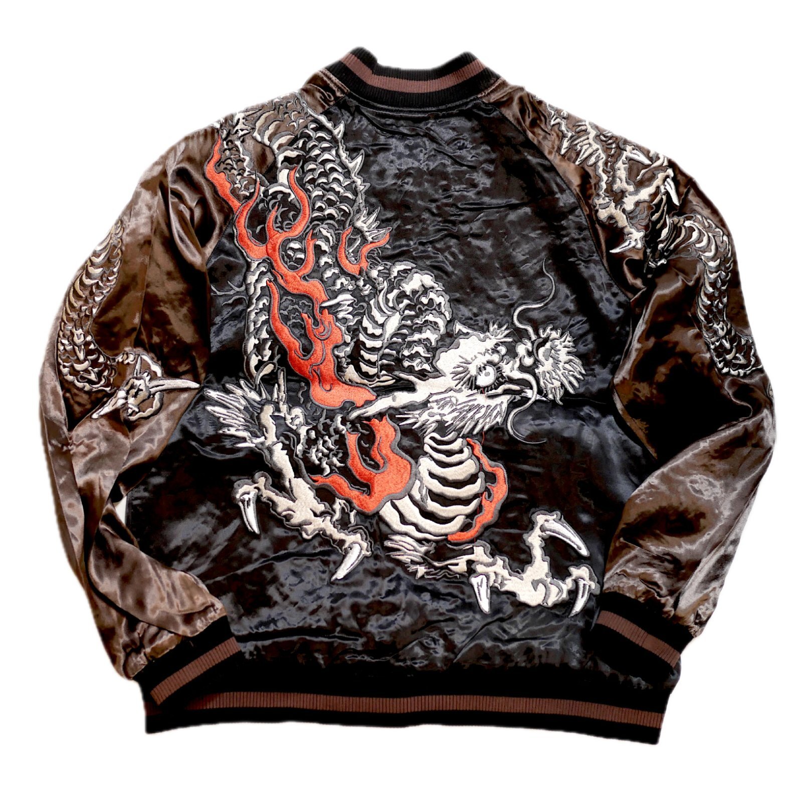 Japanesque （ジャパネスク） 炎龍／黒鳳凰 リバーシブル刺繍