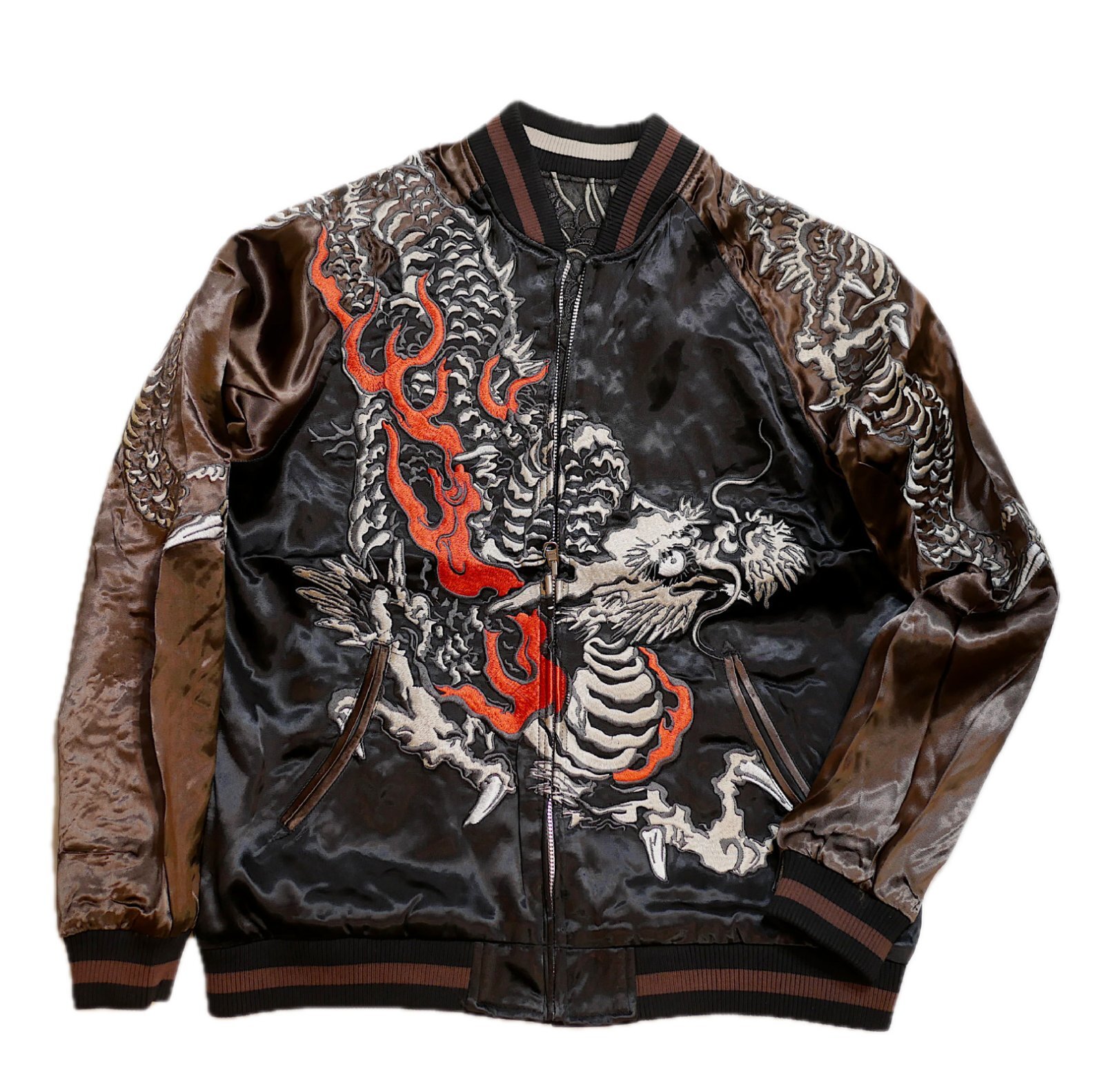 Japanesque （ジャパネスク） 炎龍／黒鳳凰 リバーシブル刺繍