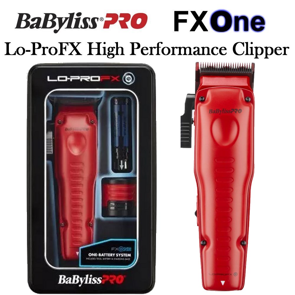 BabylissPro FXOne LoProFX Red High Performance Clipper (FX829MR