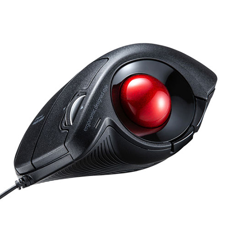 ワイヤレストラックボールマウス(エルゴノミクス・60°・親指操作