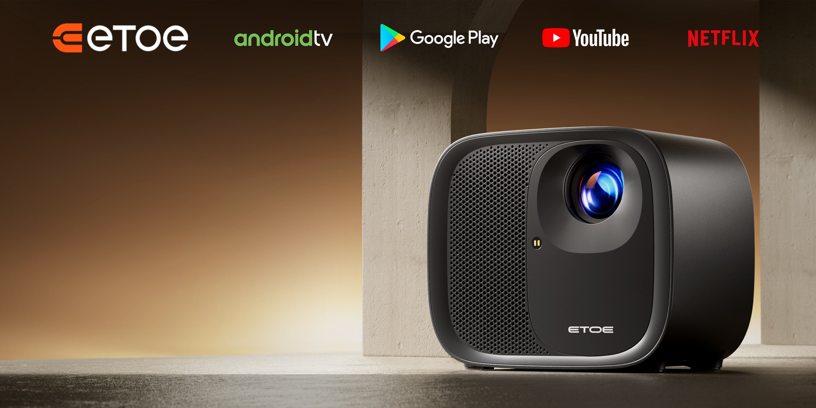 ETOE E3 Pro丨Android TV 1080P Home Projector