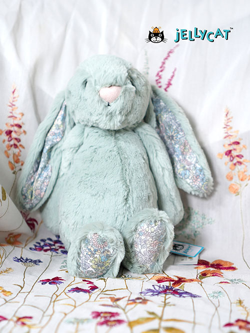 Jellycat ジェリーキャット Medium Blossom Sage Bunny 花柄 うさぎ