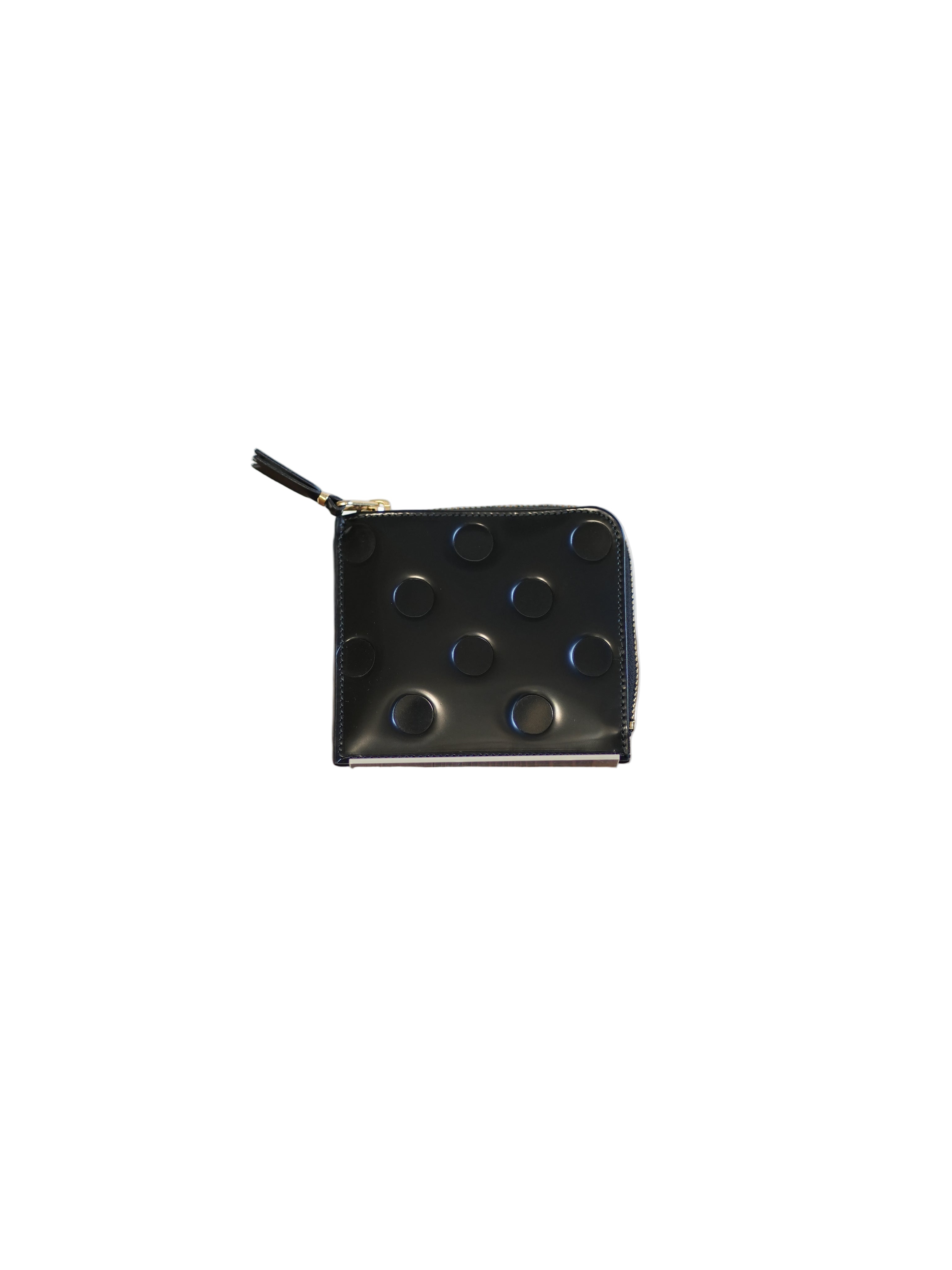 DOTS EMBOSSED LEATHER LINE(L字型ZIP WALLET)