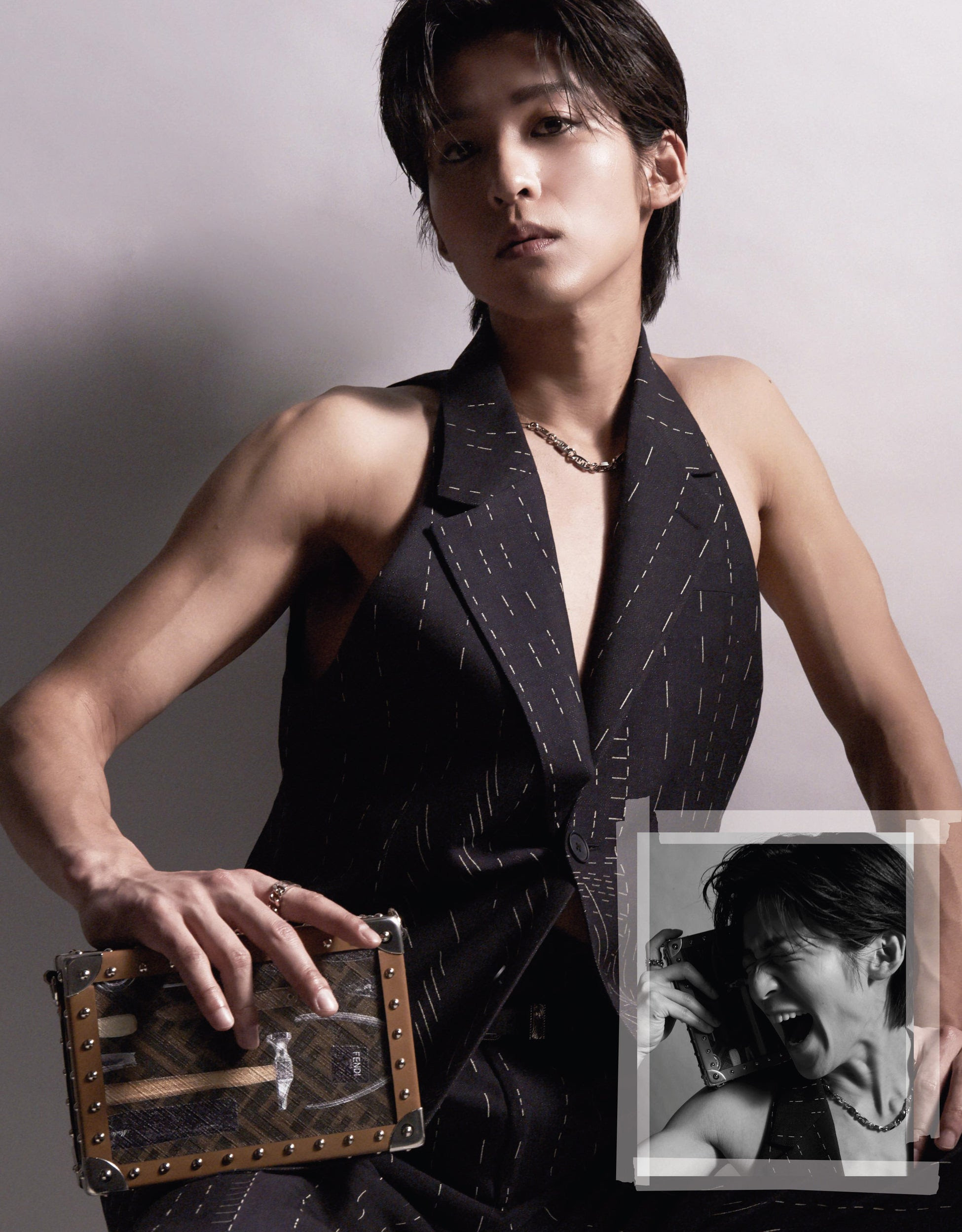 目黒蓮、引き締まった圧倒的肉体美を披露！フェンディのメンズ