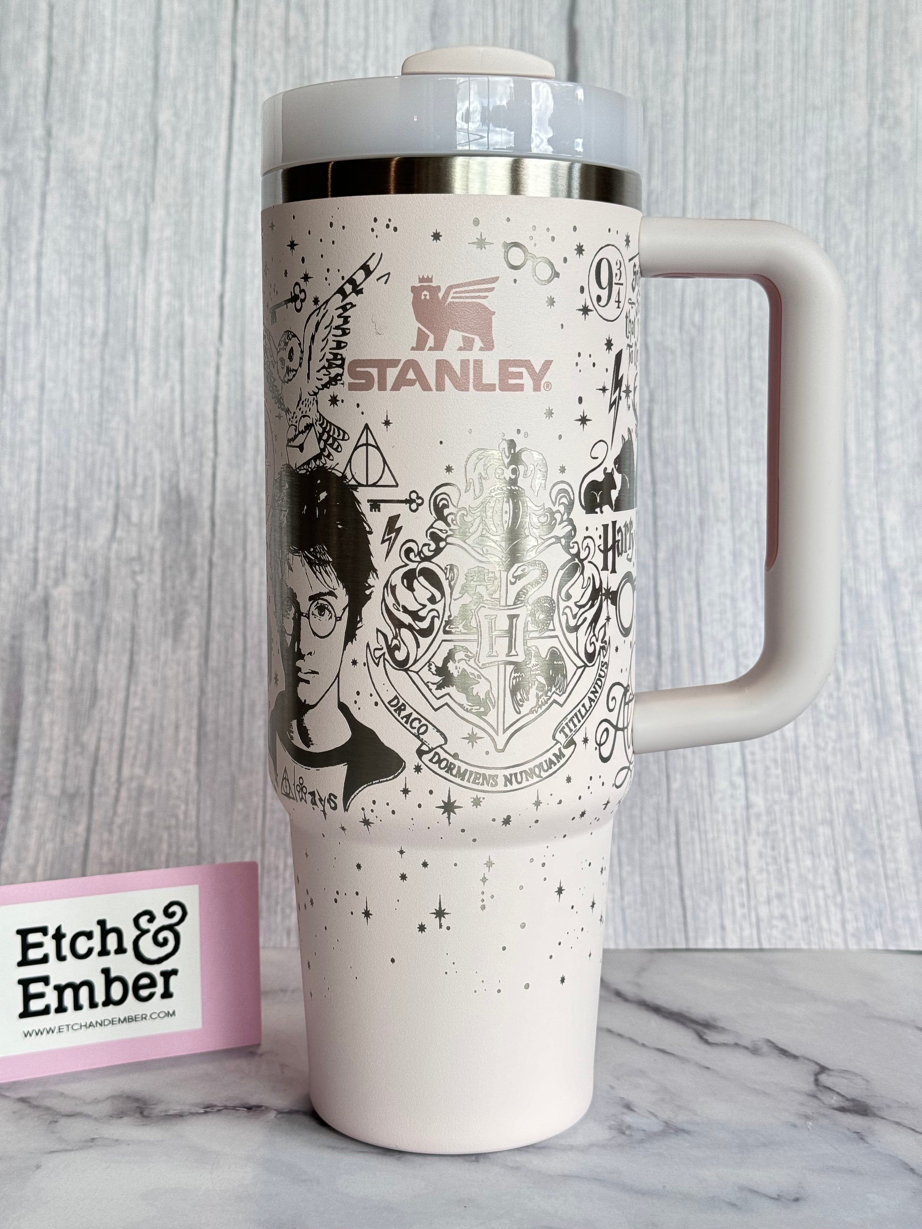 Princess 'Maria' Engraved Stanley 40oz- Ready to Ship- Rose Quartz