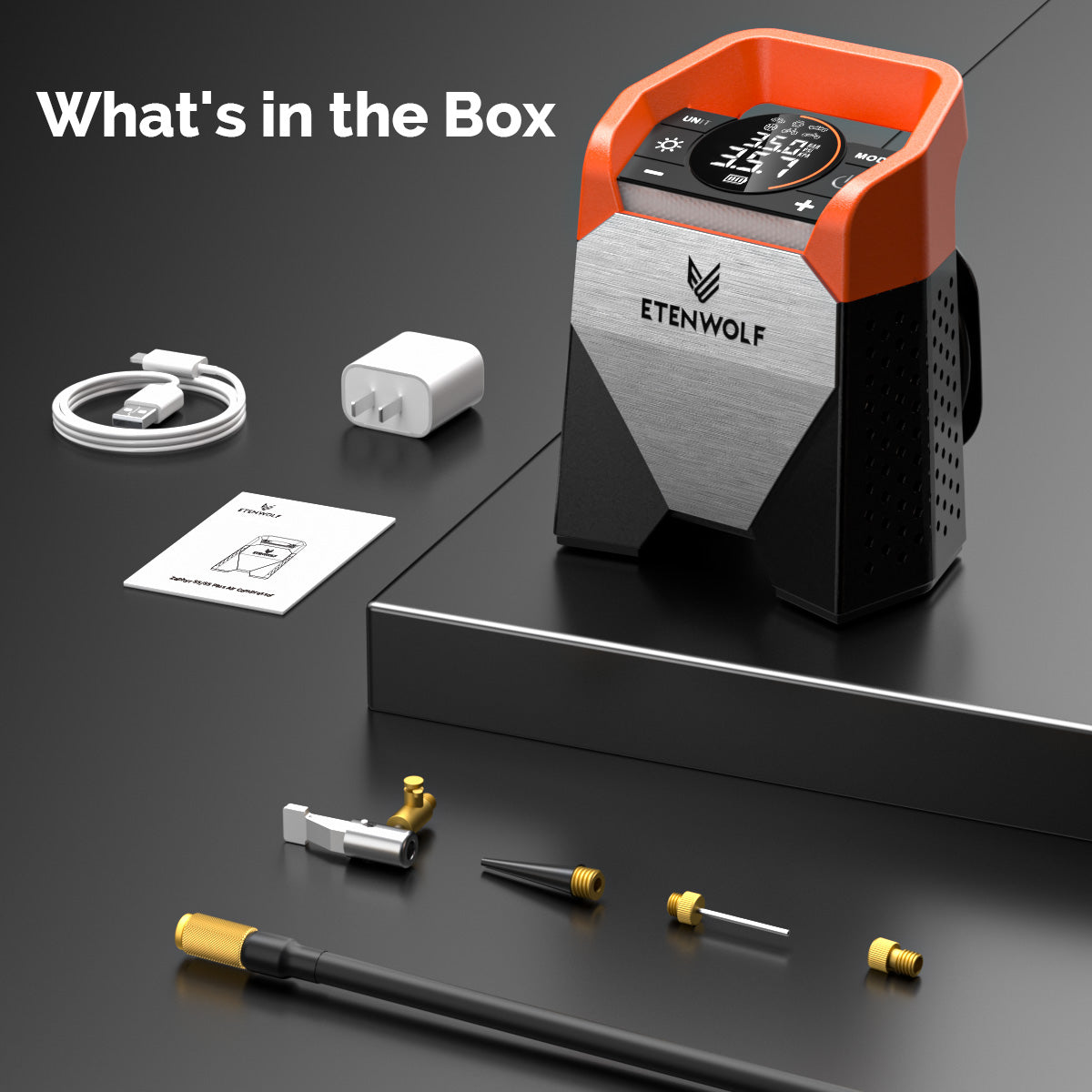 ETENWOLF Zephyr S5 Heavy Duty Tire Inflator Air Compressor