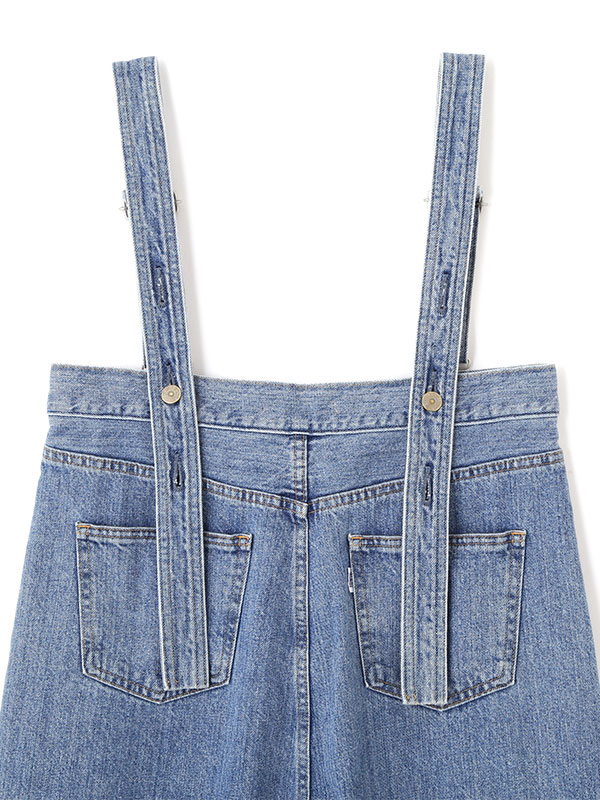 EDWIN×ETRE TOKYO 2wayハイライズサスデニムパンツ(S BLUE): ボトムス