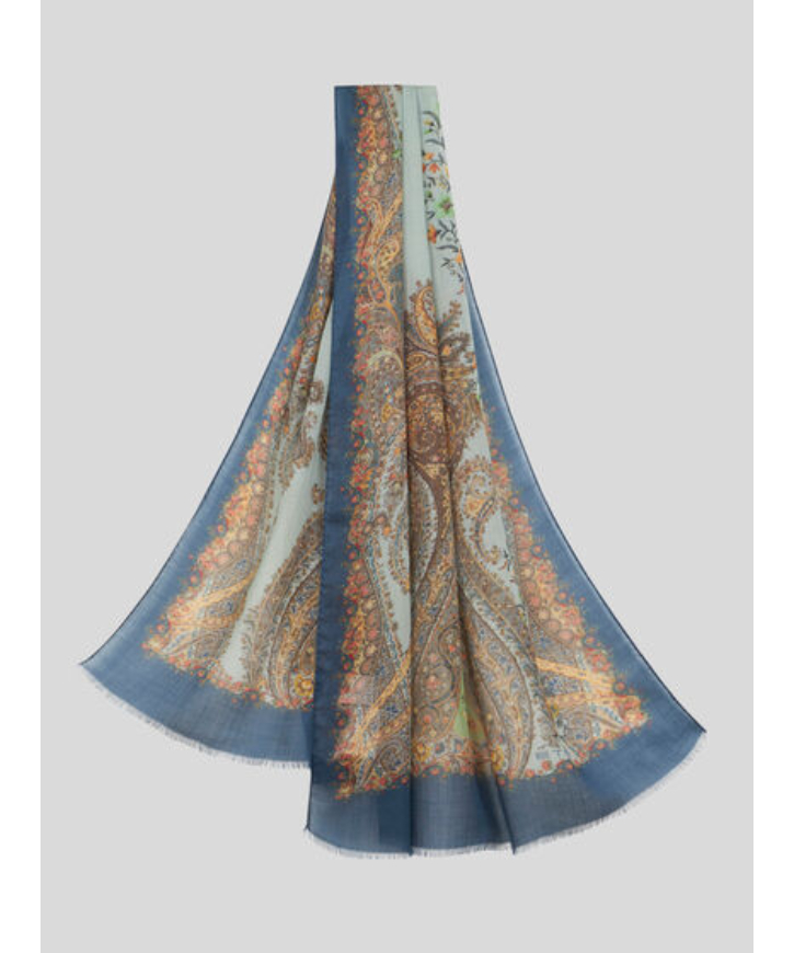 ETRO/エトロ_Women通販 | プリント ウール&シルク ショール【送料無料