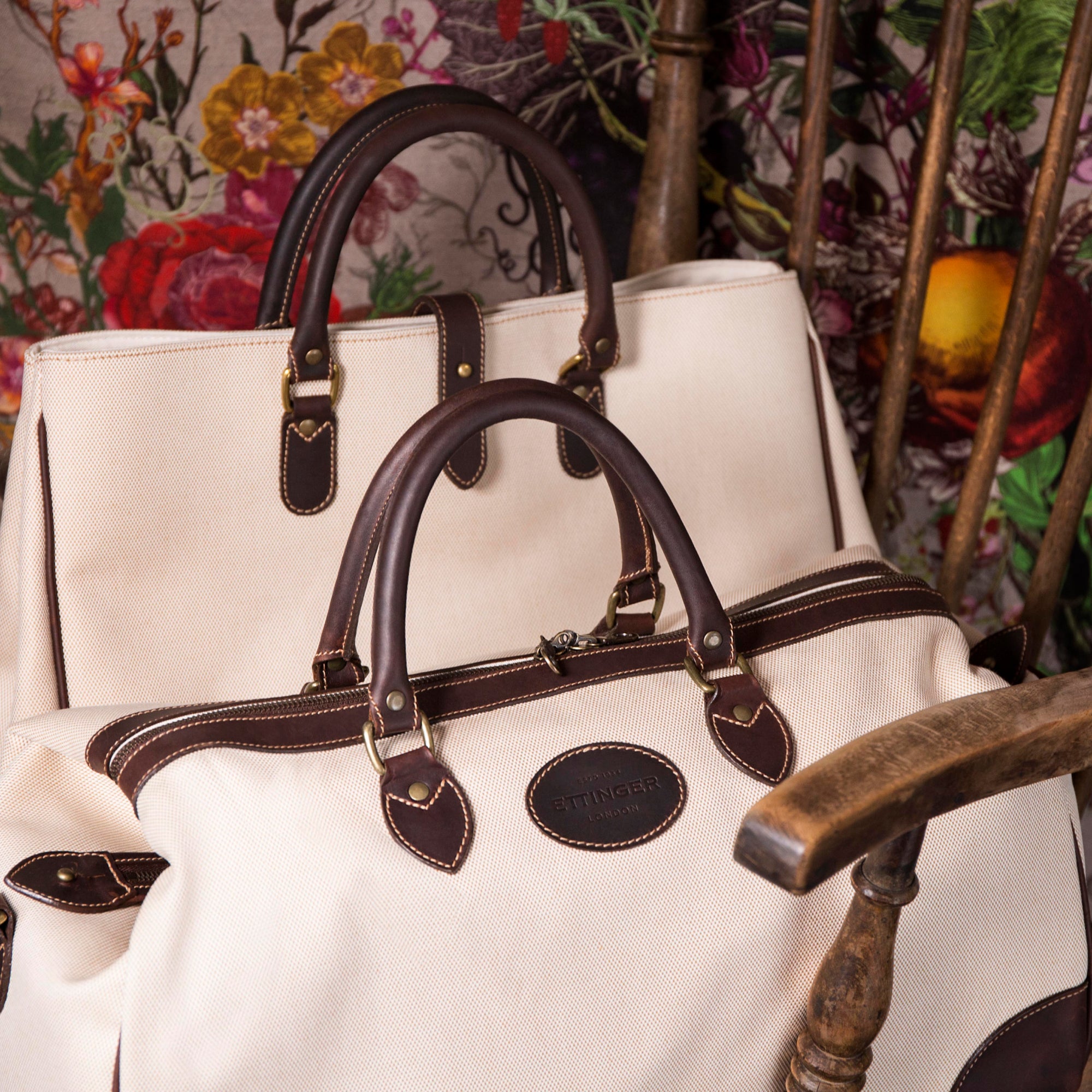 Handmade Leather Luggage Tag With Security flap