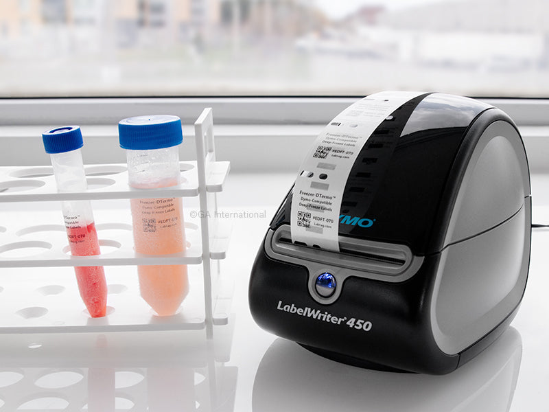 Cryo DTermo™ DYMO互換 超低温対応 透明ラベル 25.4×25.4mm #EDFT-070