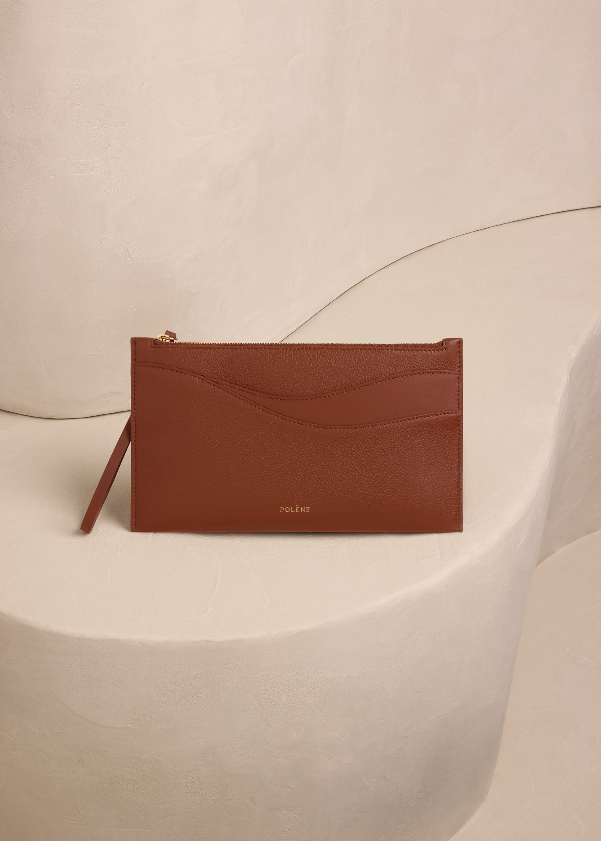 Polène | Pouch - Sierra - Duo Cognac – Polène EU