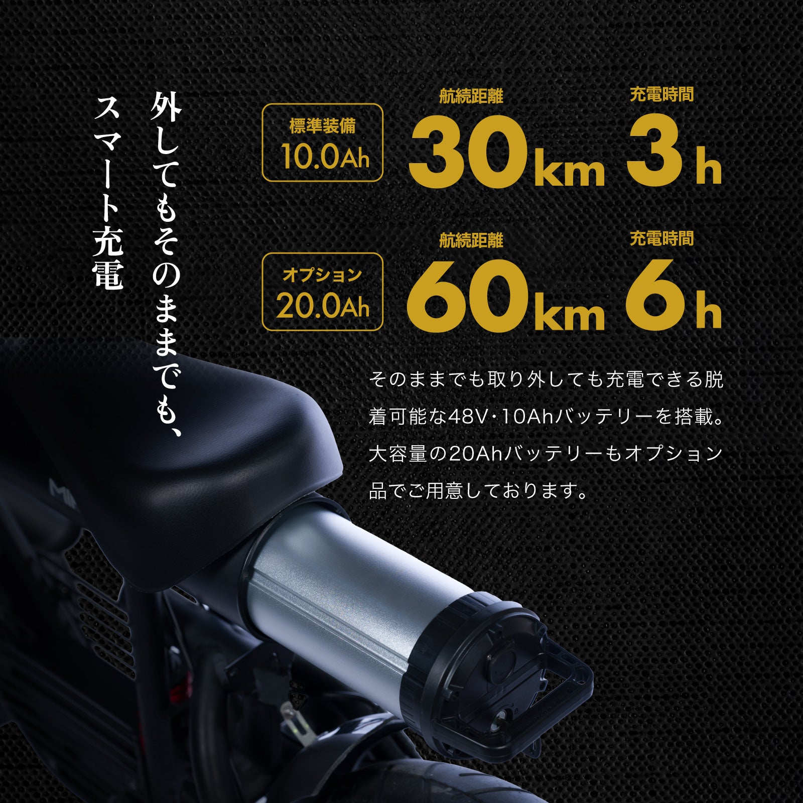 2025 NEW MIRAI S 電動バイク│500W│COSWHEEL （公道走行可能 / 原付