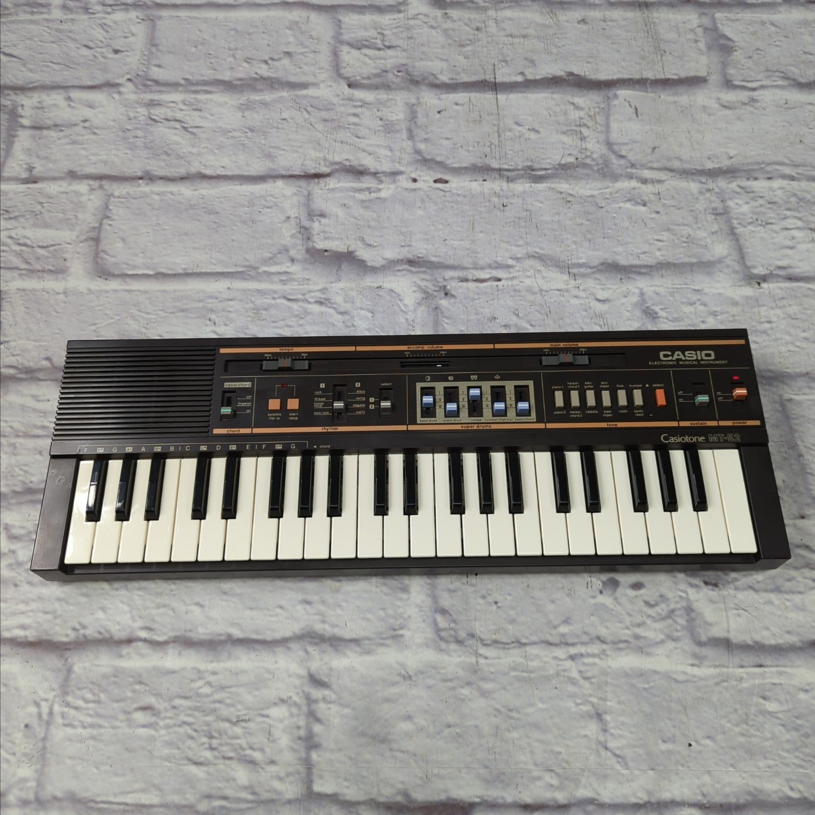 Casio MT-52 Casiotone 44-Key Synthesizer 1980s Black - Evolution Music