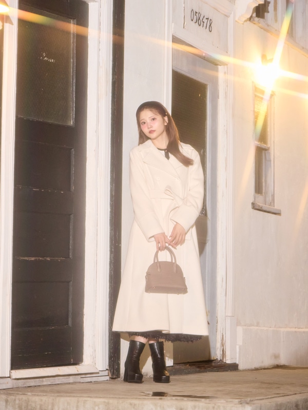 ダブルボタンロングコート｜evelyn（エブリン）公式通販サイト