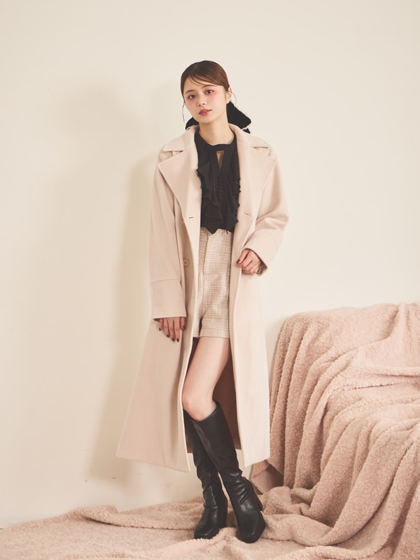 ダブルボタンロングコート｜evelyn（エブリン）公式通販サイト