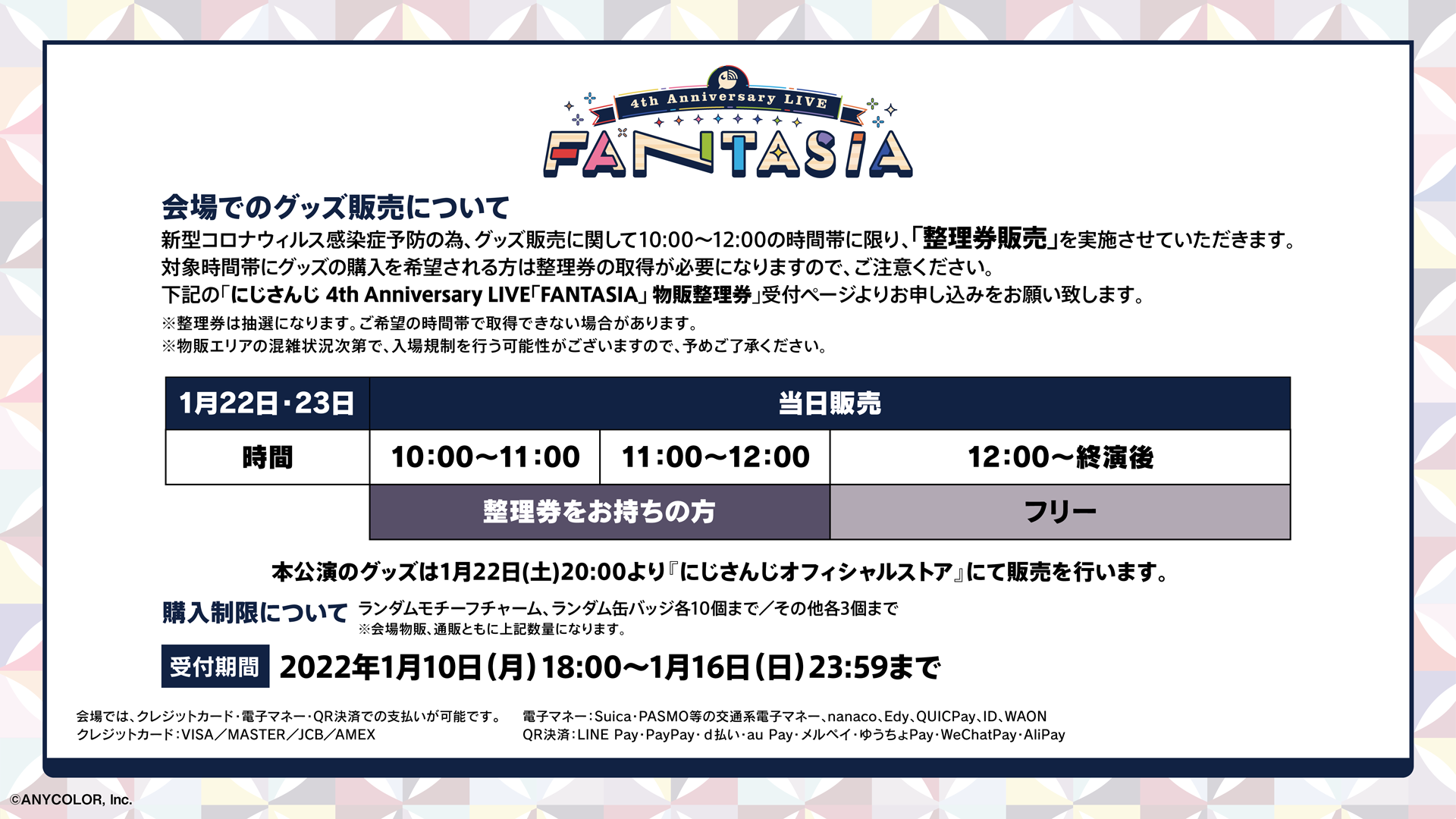にじさんじ 4th Anniversary LIVE 「FANTASIA」