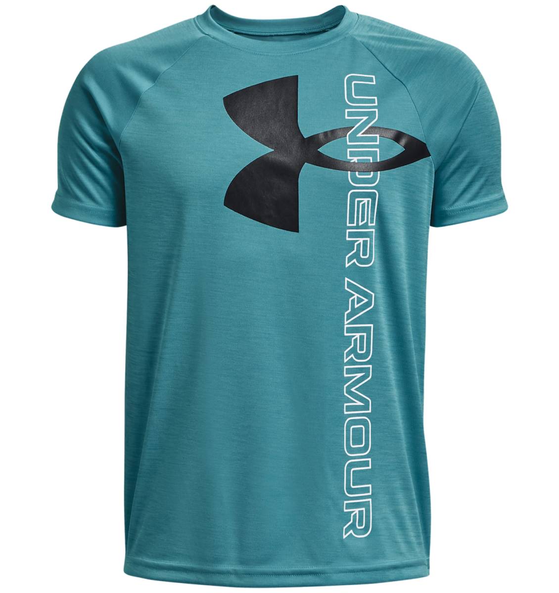 Under Armour Boys' Tech™ Split Logo Hybrid Short Sleeve Tee