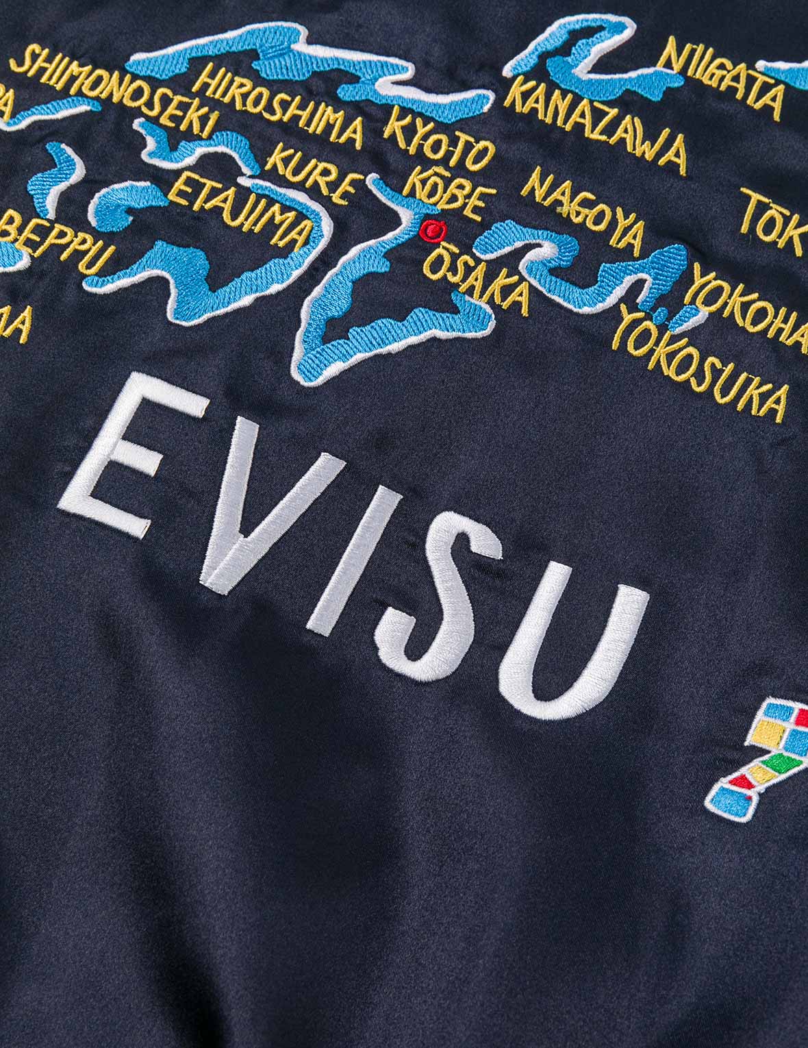EVISUアーカイブ刺繍レギュラーフィットパッドスカジャン