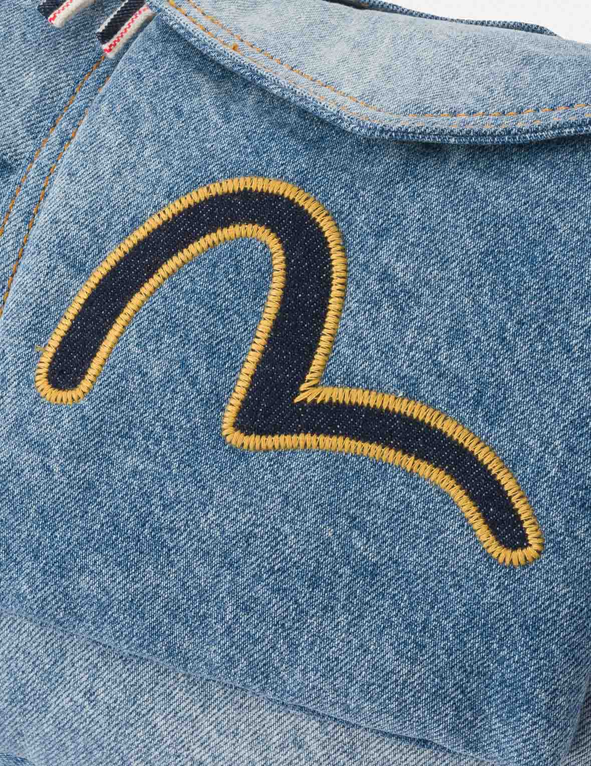 カモメ刺繍 デニム クロスボディバッグ – EVISU