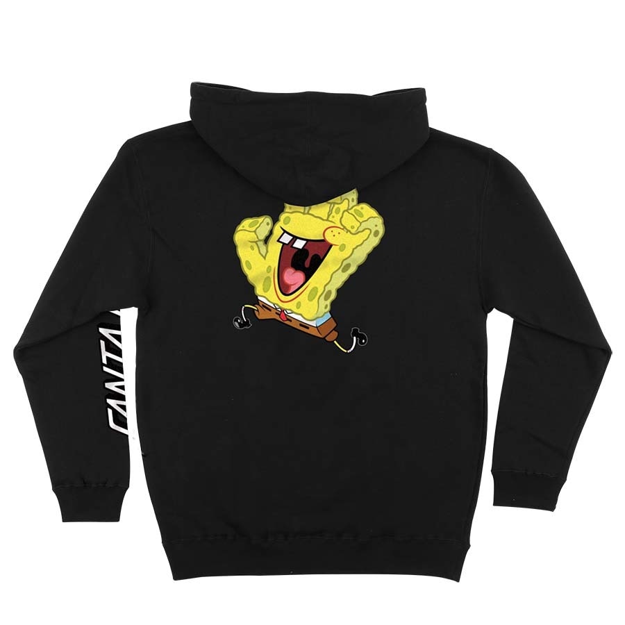 Santa Cruz x SpongeBob Hand Pullover Hoodie - Black