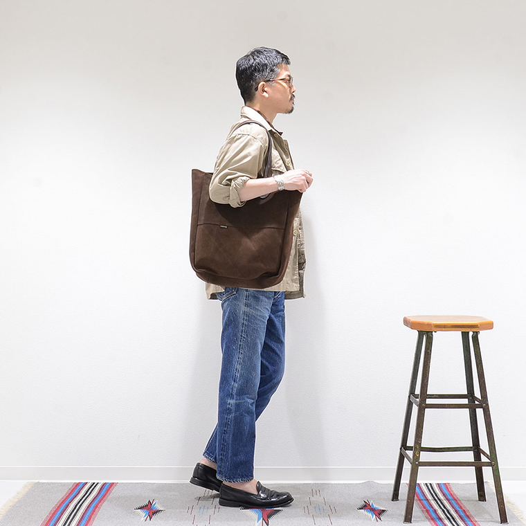 VANSON (バンソン) Explorer別注 スエードレザートートバッグ アメリカ