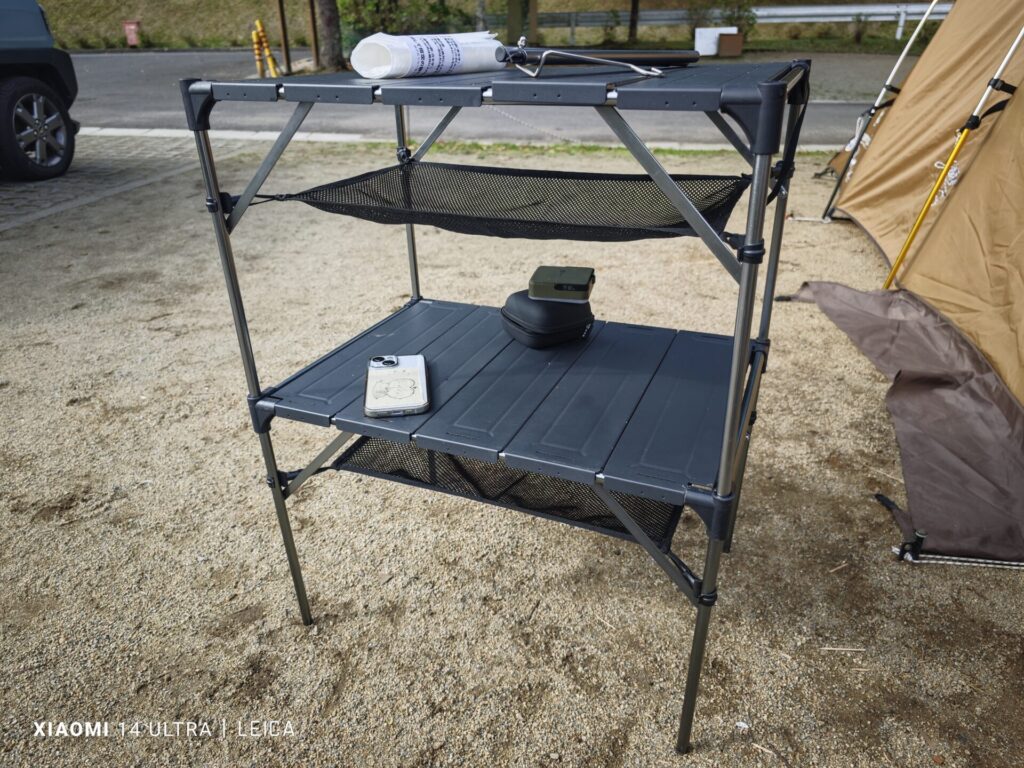 Moon Lence アルミテーブル 使用感レビュー【抜群のコスパ】 | 出口の