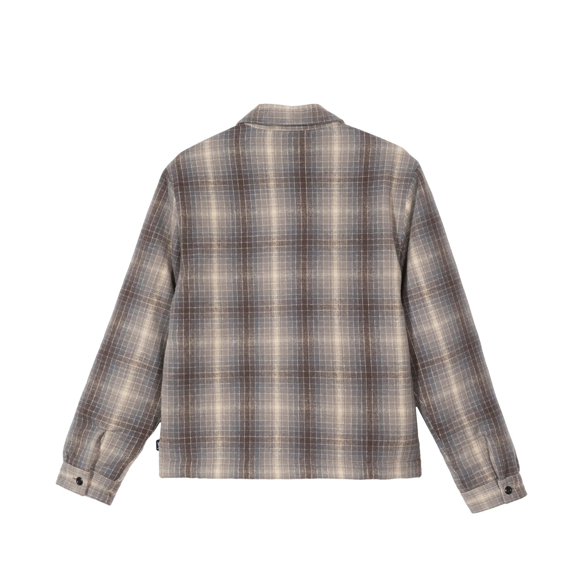 Stussy Mens Heavy Brush Plaid Zip Up Shirt – Extra Butter