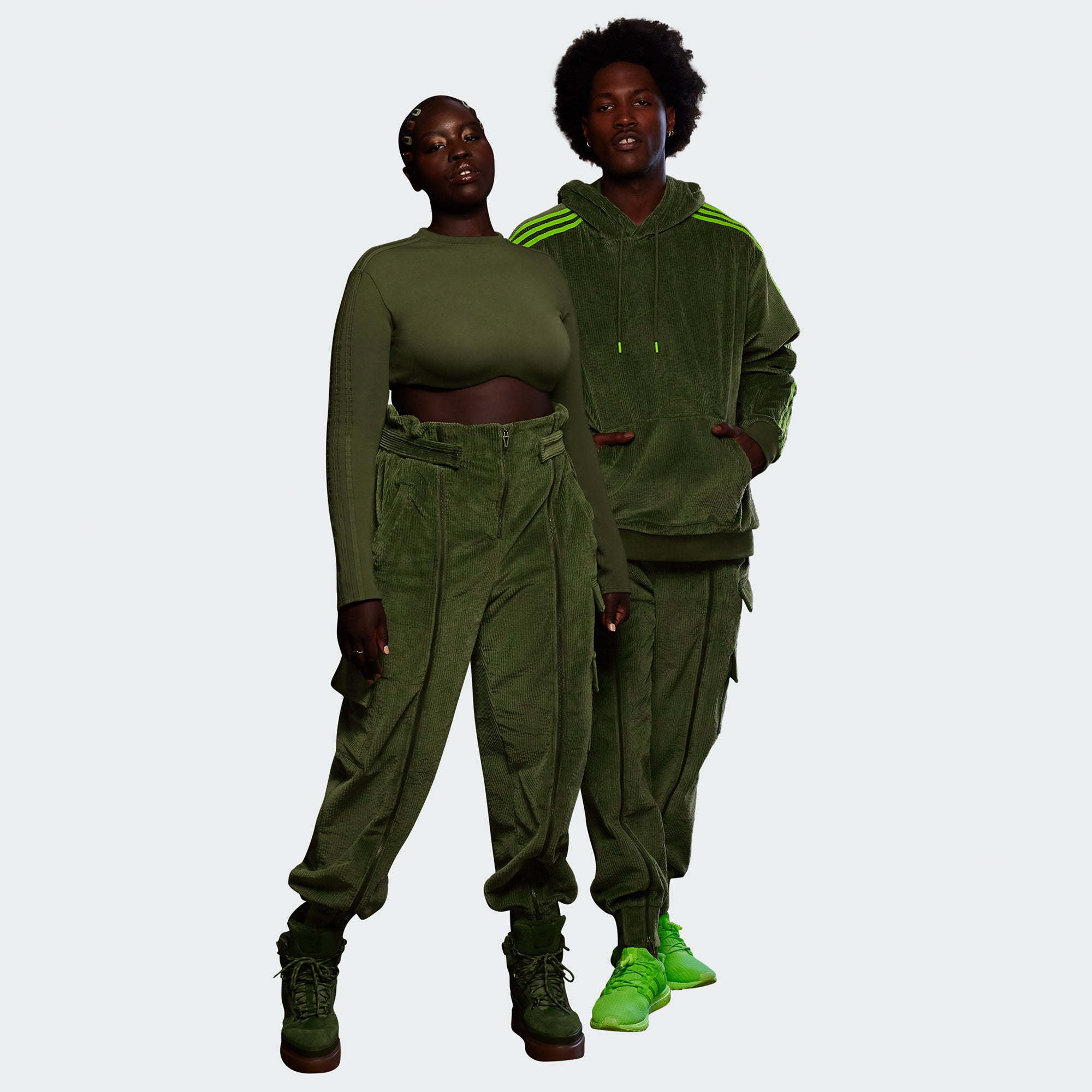 Adidas x Ivy Park Corduroy Zipper Pant 'Wild Pine' – Extra Butter