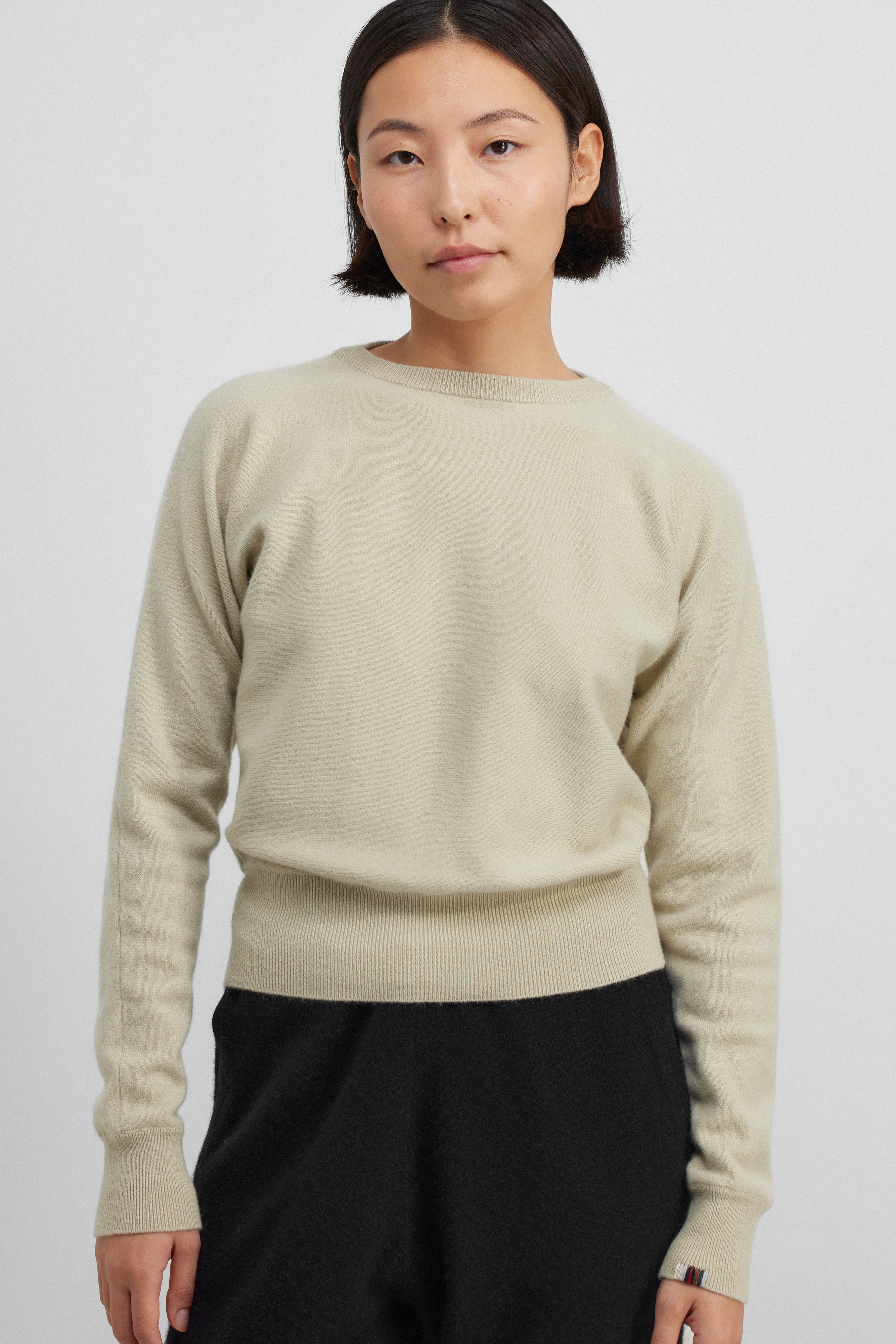 extreme cashmere crewneck sweater petite – 382 belle – extreme