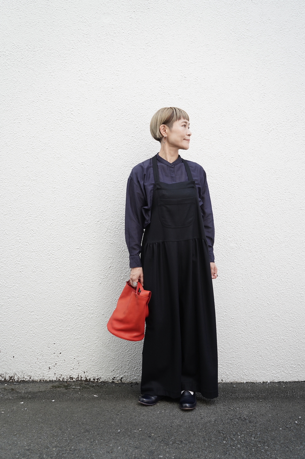 NATIVE VILLAGE ”NO,6/露：dew” ウールサロペット annabelle