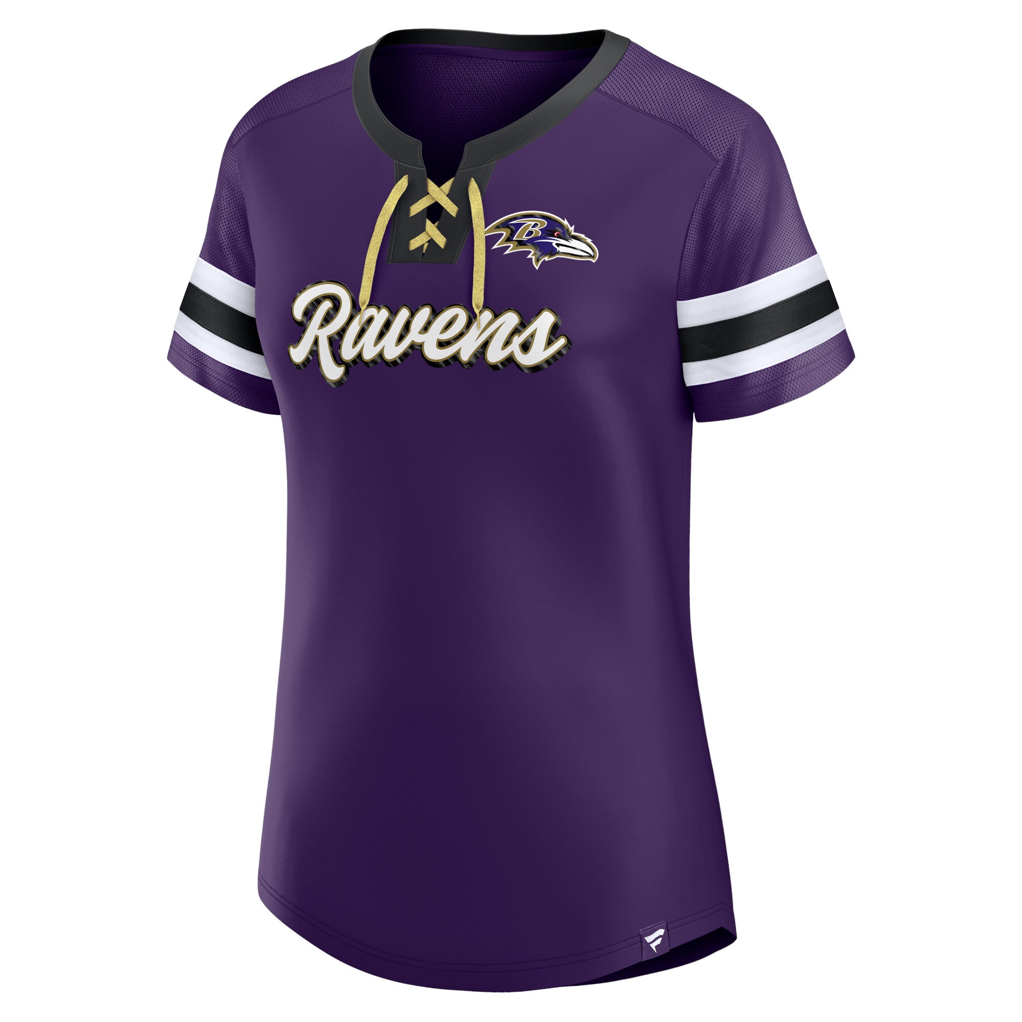 Women's Fanatics Purple Baltimore Ravens Original State Lace-Up T